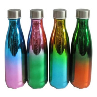 TORO Sklenená fľaša s viečkom TORO 580ml MIX metalických farieb