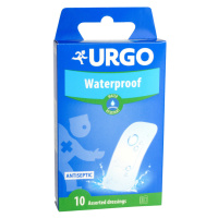 URGO Waterproof Náplasť antiseptická, vodeodolná, priehľadná, 2 veľkosti 10 ks