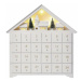 LED adventný kalendár drevený, 35x33 cm, 2x AA, vnútorný, 3000K, časovač (EMOS)