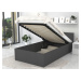 GL Jednolôžková posteľ Dolly s úložným priestorom - sivá Rozmer: 200x120