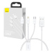 Kábel Quick Charge USB to M+L+C  Baseus Superior Data 3.5A 0,5m (White)