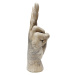 Dekoratívna soška Kare Design Victory Hand, výška 36 cm