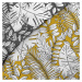 Žlté predĺžené obliečky na dvojlôžko z mikrovlákna 240x220 cm Calaos – douceur d'intérieur