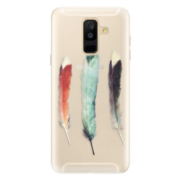Silikónové puzdro iSaprio - Three Feathers - Samsung Galaxy A6+
