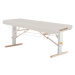 Prenosný elektrický masážny stôl Clap Tzu Linea Ayurveda Farba: PU - biela (white), Doplnky: sie