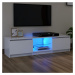 vidaXL TV skrinka s LED svetlami biela 140x40x35,5 cm