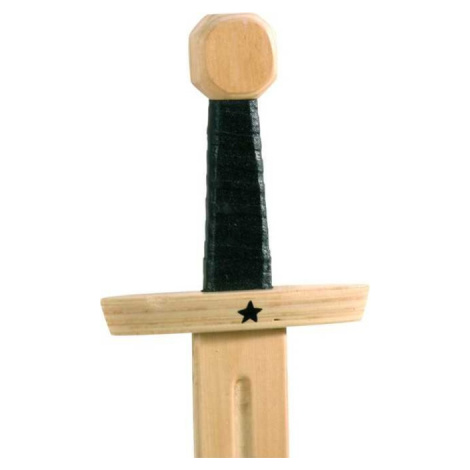 Dřevěný meč HVĚZDNÝ RYTÍŘ hnědý SMALL FOOT