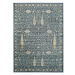 Modrý koberec z viskózy Universal Vintage Flowers, 140 x 200 cm