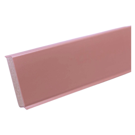 Podlahová lišta Cubu Trendy Powder Rose 1463 2,5m, 2500x75x13 mm, růžová, Döllken