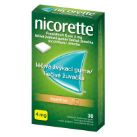 Nicorette žuvačky na odvykanie od fajčenia Fresh fruit 4mg, 30 ks