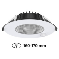 SLC Shift LED downlight Ø 18 cm biela so snímačom