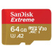 SanDisk micro SDXC karta 64GB Extreme Action Cams and Drones (170 MB/s Class 10, UHS-I U3 V30) +