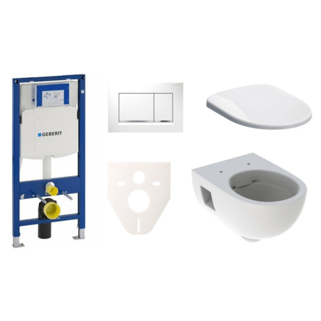 Cenovo zvýhodnený závesný WC set Geberit do ľahkých stien / predstenová montáž + WC Geberit Seln