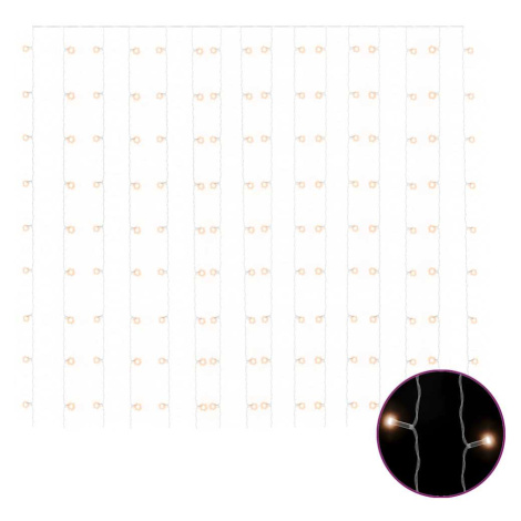 vidaXL LED svetelný záves 3x3 m 300 LED teplý biely 8 funkcií