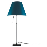 Luceplan Costanza stolná lampa D13 čierna/modrá