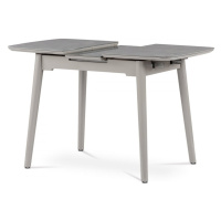 AUTRONIC HT-400M GREY Jedálenský stôl 90+25x70 cm, keramická doska sivý mramor, masív, sivý vyso