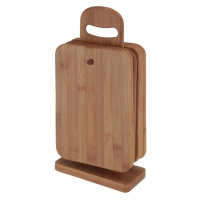 Sada bambusových prkének na stojanu FLAT 6 ks hnědá