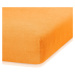Oranžová napínacia froté plachta 180x200 cm Ruby – AmeliaHome