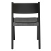 Čierna jedálenská stolička z dubového dreva Oblique - Hübsch