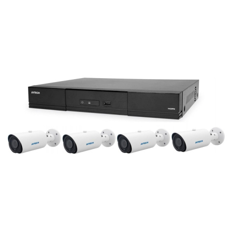 Kamerový set 1x AVTECH NVR AVH2109AX a 4x 5MPX IP Motorzoom Bullet kamera AVTECH DGM5546SVAT + 4