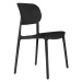 Čierne plastové jedálenské stoličky v súprave 4 ks Cheer – Leitmotiv