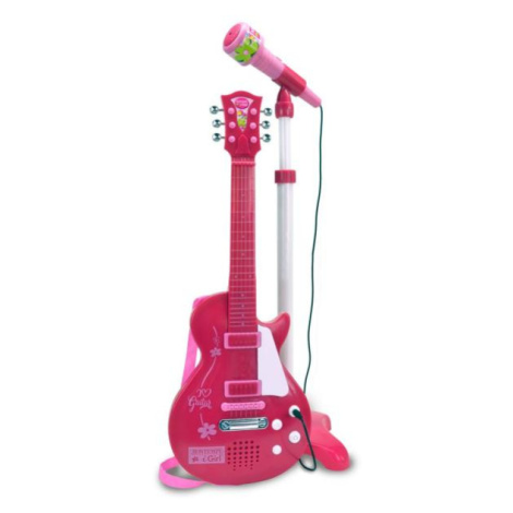 Bontempi Rocková elektrická gitara s mikrofónom a stojanom 245872