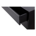 Čierny modulárny TV stolík z borovicového dreva 256x40 cm Finca – WOOOD