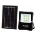 Reflektor LED solárny 6W, 4000K, 400lm, komplet sada s panelom, čierny VT-55050 (V-TAC)