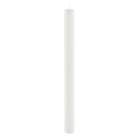 Biela dlhá sviečka Ego Dekor Cylinder Pure, doba horenia 53 h