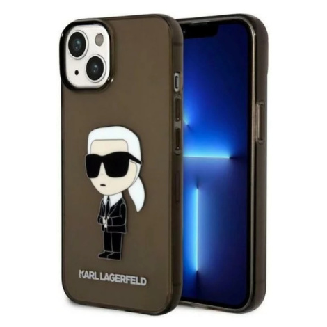 Kryt Karl Lagerfeld iPhone 14 6,1" black hardcase Ikonik Karl Lagerfeld (KLHCP14SHNIKTCK)