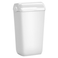 COLORED nástenný odpadkový kôš s vekom 23 l, ABS, biely A74201-1
