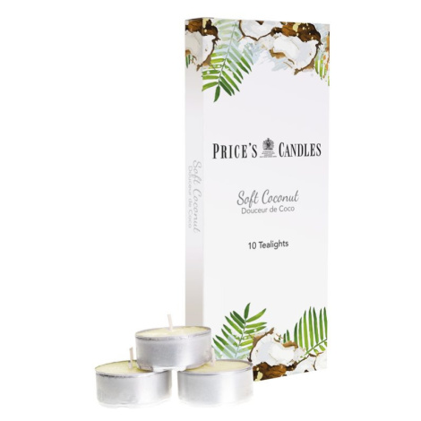 Price´s Price's vonné čajové sviečky Soft Coconut 10ks