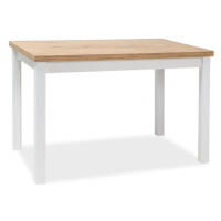 Signal Jedálenský stôl ADAM | 100 x 60 cm FARBA: dub lancelot / biely mat
