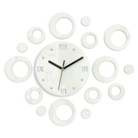 Moderné nástenné hodiny RINGS WHITE white