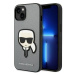 Kryt Karl Lagerfeld KLHCP14MSAPKHG iPhone 14 Plus 6,7" silver hardcase Saffiano Karl`s Head Patc