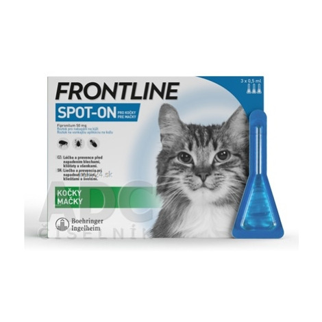 FRONTLINE SPOT-ON PRE MAČKY 3x0,5 ML