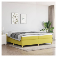 vidaXL Rám na boxspring posteľ zelený 200x200 cm látka