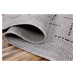 Kusový koberec FLOORLUX Silver/Black 20008 – na ven i na doma - 120x170 cm Devos koberce