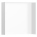 Polička Hansgrohe XtraStoris Minimalistic bez orámovania vo farbe matná biela 56073700