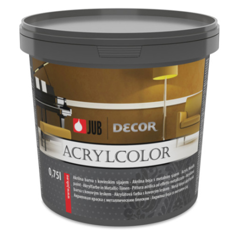 JUB DECOR Acrylcolor - metalická farba do interiéru 0,75 l bronzový