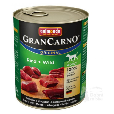 Animonda GRANCARNO cons. Hovädzie mäso pre dospelých 800g + Množstevná zľava zľava 15%