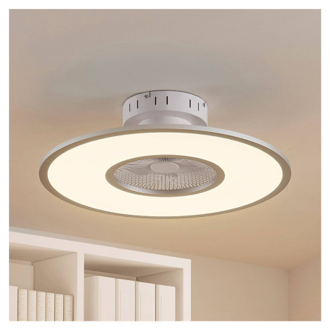 Lindby LED stropný ventilátor Romea, okrúhly, DC, tichý, 60 cm