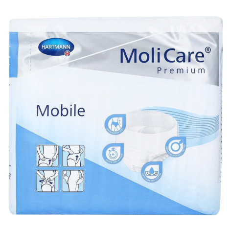 MoliCare Premium Mobile 6 kvapiek S modré, plienkové nohavičky naťahovacie, 14ks