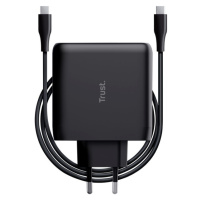 Trust Maxo 100W USB-C nabíjací adaptér + 2m USB-C kábel, čierny