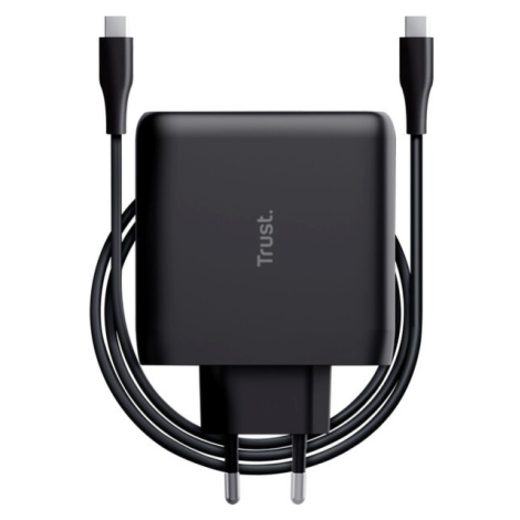 Trust Maxo 100W USB-C nabíjací adaptér + 2m USB-C kábel, čierny