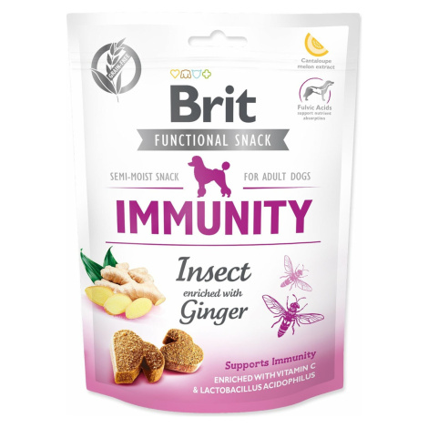 Pochúťka Brit Care Dog Functional Snack Immunity hmyz so zázvorom 150g