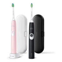 Philips Sonicare ProtectiveClean HX6800/35, 4300 Series,  Čierna a Ružová 1+1 Sonická elektrická