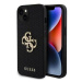 Kryt Guess GUHCP15SPSP4LGK iPhone 15 6.1" black hardcase Leather Perforated 4G Glitter Logo (GUH