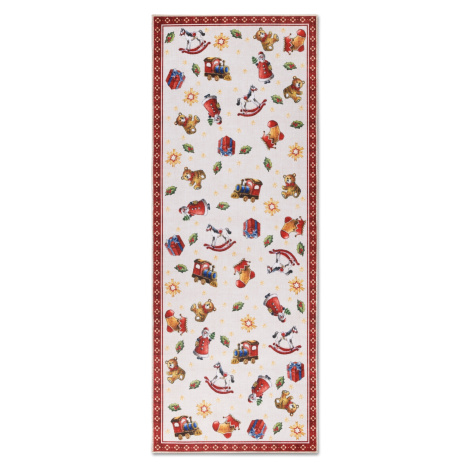 DOPRODEJ: 80x200 cm Běhoun Villeroy & Boch Toy's delight s potiskem 106192 Red, Multicolor - 80x