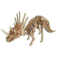 Dřevěné 3D puzzle Triceratops